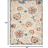 image:imageNourison Home Aloha Multicolor 3 x 5 Area Rug  Easy Clean Non Shedding Bed Room Living Room Dining Room Kitchen 3 x 5Grey Multicolor