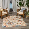 image:imageNourison Home Aloha Multicolor 3 x 5 Area Rug  Easy Clean Non Shedding Bed Room Living Room Dining Room Kitchen 3 x 5Grey Multicolor