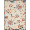 image:imageNourison Home Aloha Multicolor 3 x 5 Area Rug  Easy Clean Non Shedding Bed Room Living Room Dining Room Kitchen 3 x 5Grey Multicolor