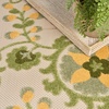 image:imageNourison Home Aloha Multicolor 3 x 5 Area Rug  Easy Clean Non Shedding Bed Room Living Room Dining Room Kitchen 3 x 5Ivory Green
