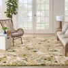 image:imageNourison Home Aloha Multicolor 3 x 5 Area Rug  Easy Clean Non Shedding Bed Room Living Room Dining Room Kitchen 3 x 5Ivory Green