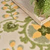 image:imageNourison Home Aloha Multicolor 3 x 5 Area Rug  Easy Clean Non Shedding Bed Room Living Room Dining Room Kitchen 3 x 5Ivory Green