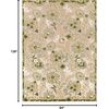 image:imageNourison Home Aloha Multicolor 3 x 5 Area Rug  Easy Clean Non Shedding Bed Room Living Room Dining Room Kitchen 3 x 5Ivory Green
