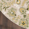 image:imageNourison Home Aloha Multicolor 3 x 5 Area Rug  Easy Clean Non Shedding Bed Room Living Room Dining Room Kitchen 3 x 5Ivory Green