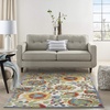 image:imageNourison Home Aloha Multicolor 3 x 5 Area Rug  Easy Clean Non Shedding Bed Room Living Room Dining Room Kitchen 3 x 5Ivory Multicolor
