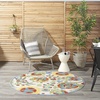 image:imageNourison Home Aloha Multicolor 3 x 5 Area Rug  Easy Clean Non Shedding Bed Room Living Room Dining Room Kitchen 3 x 5Ivory Multicolor