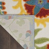 image:imageNourison Home Aloha Multicolor 3 x 5 Area Rug  Easy Clean Non Shedding Bed Room Living Room Dining Room Kitchen 3 x 5Ivory Multicolor