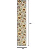 image:imageNourison Home Aloha Multicolor 3 x 5 Area Rug  Easy Clean Non Shedding Bed Room Living Room Dining Room Kitchen 3 x 5Ivory Multicolor