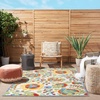 image:imageNourison Home Aloha Multicolor 3 x 5 Area Rug  Easy Clean Non Shedding Bed Room Living Room Dining Room Kitchen 3 x 5Ivory Multicolor