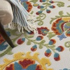 image:imageNourison Home Aloha Multicolor 3 x 5 Area Rug  Easy Clean Non Shedding Bed Room Living Room Dining Room Kitchen 3 x 5Ivory Multicolor