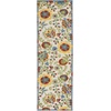 image:imageNourison Home Aloha Multicolor 3 x 5 Area Rug  Easy Clean Non Shedding Bed Room Living Room Dining Room Kitchen 3 x 5Ivory Multicolor