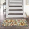image:imageNourison Home Aloha Multicolor 3 x 5 Area Rug  Easy Clean Non Shedding Bed Room Living Room Dining Room Kitchen 3 x 5Ivory Multicolor