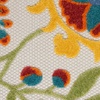 image:imageNourison Home Aloha Multicolor 3 x 5 Area Rug  Easy Clean Non Shedding Bed Room Living Room Dining Room Kitchen 3 x 5Ivory Multicolor