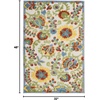 image:imageNourison Home Aloha Multicolor 3 x 5 Area Rug  Easy Clean Non Shedding Bed Room Living Room Dining Room Kitchen 3 x 5Ivory Multicolor
