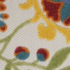 image:imageNourison Home Aloha Multicolor 3 x 5 Area Rug  Easy Clean Non Shedding Bed Room Living Room Dining Room Kitchen 3 x 5Ivory Multicolor
