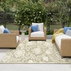 image:imageNourison Home Aloha Multicolor 3 x 5 Area Rug  Easy Clean Non Shedding Bed Room Living Room Dining Room Kitchen 3 x 5Ivory Sage