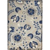 image:imageNourison Home Aloha Multicolor 3 x 5 Area Rug  Easy Clean Non Shedding Bed Room Living Room Dining Room Kitchen 3 x 5Natural Blue