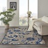 image:imageNourison Home Aloha Multicolor 3 x 5 Area Rug  Easy Clean Non Shedding Bed Room Living Room Dining Room Kitchen 3 x 5Natural Blue