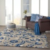 image:imageNourison Home Aloha Multicolor 3 x 5 Area Rug  Easy Clean Non Shedding Bed Room Living Room Dining Room Kitchen 3 x 5Natural Blue
