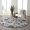image:imageNourison Home Aloha Multicolor 3 x 5 Area Rug  Easy Clean Non Shedding Bed Room Living Room Dining Room Kitchen 3 x 5Natural Blue