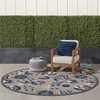 image:imageNourison Home Aloha Multicolor 3 x 5 Area Rug  Easy Clean Non Shedding Bed Room Living Room Dining Room Kitchen 3 x 5Natural Blue