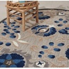 image:imageNourison Home Aloha Multicolor 3 x 5 Area Rug  Easy Clean Non Shedding Bed Room Living Room Dining Room Kitchen 3 x 5Natural Blue
