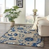 image:imageNourison Home Aloha Multicolor 3 x 5 Area Rug  Easy Clean Non Shedding Bed Room Living Room Dining Room Kitchen 3 x 5Natural Blue