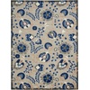 image:imageNourison Home Aloha Multicolor 3 x 5 Area Rug  Easy Clean Non Shedding Bed Room Living Room Dining Room Kitchen 3 x 5Natural Blue