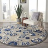 image:imageNourison Home Aloha Multicolor 3 x 5 Area Rug  Easy Clean Non Shedding Bed Room Living Room Dining Room Kitchen 3 x 5Natural Blue