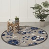 image:imageNourison Home Aloha Multicolor 3 x 5 Area Rug  Easy Clean Non Shedding Bed Room Living Room Dining Room Kitchen 3 x 5Natural Blue