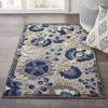 image:imageNourison Home Aloha Multicolor 3 x 5 Area Rug  Easy Clean Non Shedding Bed Room Living Room Dining Room Kitchen 3 x 5Natural Blue