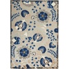 image:imageNourison Home Aloha Multicolor 3 x 5 Area Rug  Easy Clean Non Shedding Bed Room Living Room Dining Room Kitchen 3 x 5Natural Blue