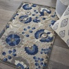 image:imageNourison Home Aloha Multicolor 3 x 5 Area Rug  Easy Clean Non Shedding Bed Room Living Room Dining Room Kitchen 3 x 5Natural Blue