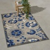 image:imageNourison Home Aloha Multicolor 3 x 5 Area Rug  Easy Clean Non Shedding Bed Room Living Room Dining Room Kitchen 3 x 5Natural Blue