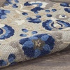 image:imageNourison Home Aloha Multicolor 3 x 5 Area Rug  Easy Clean Non Shedding Bed Room Living Room Dining Room Kitchen 3 x 5Natural Blue