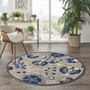 image:imageNourison Home Aloha Multicolor 3 x 5 Area Rug  Easy Clean Non Shedding Bed Room Living Room Dining Room Kitchen 3 x 5Natural Blue