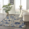 image:imageNourison Home Aloha Multicolor 3 x 5 Area Rug  Easy Clean Non Shedding Bed Room Living Room Dining Room Kitchen 3 x 5Natural Blue