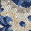 image:imageNourison Home Aloha Multicolor 3 x 5 Area Rug  Easy Clean Non Shedding Bed Room Living Room Dining Room Kitchen 3 x 5Natural Blue