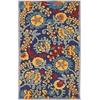 image:imageNourison Home Aloha Multicolor 3 x 5 Area Rug  Easy Clean Non Shedding Bed Room Living Room Dining Room Kitchen 3 x 5Navy Multicolor