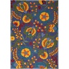 image:imageNourison Home Aloha Multicolor 3 x 5 Area Rug  Easy Clean Non Shedding Bed Room Living Room Dining Room Kitchen 3 x 5Navy Multicolor