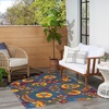 image:imageNourison Home Aloha Multicolor 3 x 5 Area Rug  Easy Clean Non Shedding Bed Room Living Room Dining Room Kitchen 3 x 5Navy Multicolor