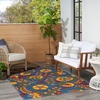 image:imageNourison Home Aloha Multicolor 3 x 5 Area Rug  Easy Clean Non Shedding Bed Room Living Room Dining Room Kitchen 3 x 5Navy Multicolor