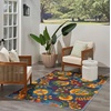 image:imageNourison Home Aloha Multicolor 3 x 5 Area Rug  Easy Clean Non Shedding Bed Room Living Room Dining Room Kitchen 3 x 5Navy Multicolor