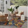 image:imageNourison Home Aloha Multicolor 3 x 5 Area Rug  Easy Clean Non Shedding Bed Room Living Room Dining Room Kitchen 3 x 5Navy Multicolor