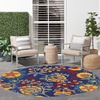 image:imageNourison Home Aloha Multicolor 3 x 5 Area Rug  Easy Clean Non Shedding Bed Room Living Room Dining Room Kitchen 3 x 5Navy Multicolor
