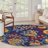 image:imageNourison Home Aloha Multicolor 3 x 5 Area Rug  Easy Clean Non Shedding Bed Room Living Room Dining Room Kitchen 3 x 5Navy Multicolor