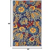 image:imageNourison Home Aloha Multicolor 3 x 5 Area Rug  Easy Clean Non Shedding Bed Room Living Room Dining Room Kitchen 3 x 5Navy Multicolor