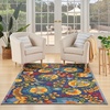 image:imageNourison Home Aloha Multicolor 3 x 5 Area Rug  Easy Clean Non Shedding Bed Room Living Room Dining Room Kitchen 3 x 5Navy Multicolor