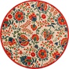 image:imageNourison Home Aloha Multicolor 3 x 5 Area Rug  Easy Clean Non Shedding Bed Room Living Room Dining Room Kitchen 3 x 5Red Multicolor