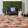 image:imageNourison Home Aloha Multicolor 3 x 5 Area Rug  Easy Clean Non Shedding Bed Room Living Room Dining Room Kitchen 3 x 5Red Multicolor